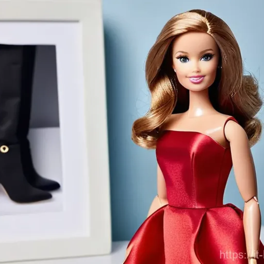 바비 맞춤형 주문 서비스 - **Prompt:** A meticulously crafted, custom-designed Barbie doll, presented as a miniature artwork. T...