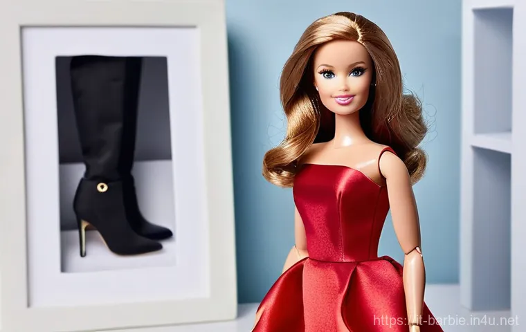 바비 맞춤형 주문 서비스 - **Prompt:** A meticulously crafted, custom-designed Barbie doll, presented as a miniature artwork. T...