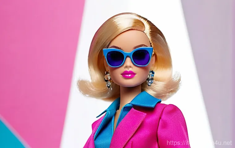 바비 맞춤형 주문 서비스 - **Prompt:** A meticulously crafted, custom-designed Barbie doll, presented as a miniature artwork. T...